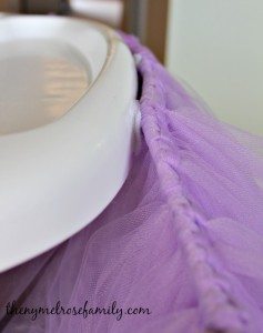 First Birthday Party Idea: Highchair Tutu With No Sew Tutorial