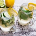 2 Gin Lemon Juice Mason Jar Cocktails