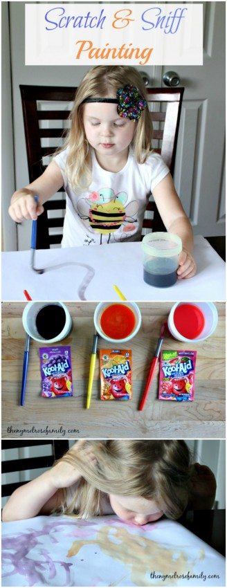 Kids Activity Scratch and Sniff Painting