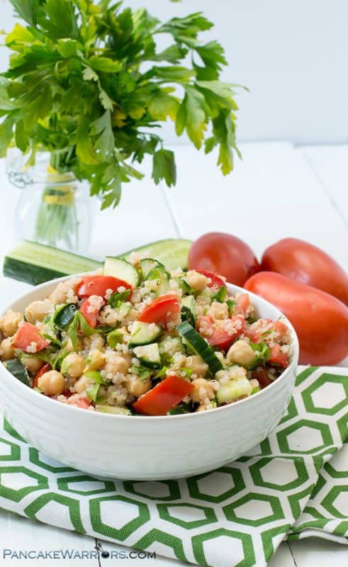 Cucumber Tomato Quinoa Salad - Summer Recipe