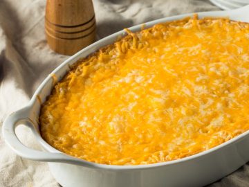 baked corn in a casserole
