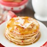 Delicious, wholesome easy Valentine pancakes make a great breakfast!