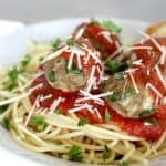 Cheese and spinach turkey meatballs are always a hit