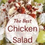 chicken salad with grapes and pecans