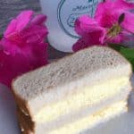 Egg Salad Sandwich cut in half on white bread