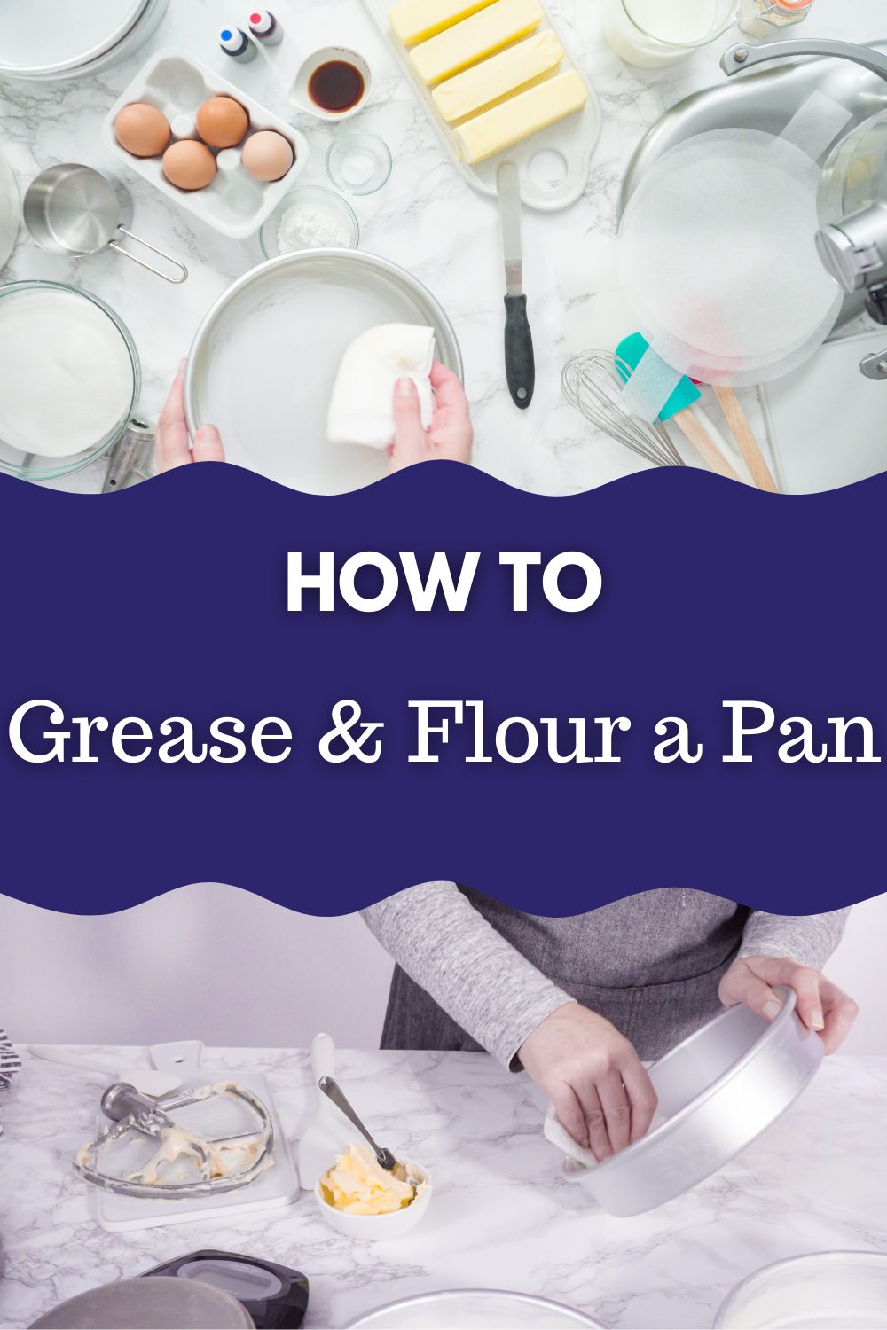 When it’s time to make a cake, it’s important to know how to grease and flour a pan properly. These helpful tips using a variety of ingredients will give you lots of choices when it comes to prepping your cake pan before creating the world’s tastiest cake.  Full tutorial and tips available on our site! via @jennymelrose