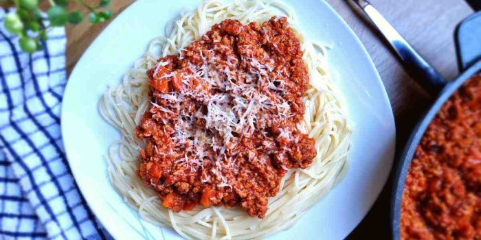 gluten-free spaghetti Bolognese