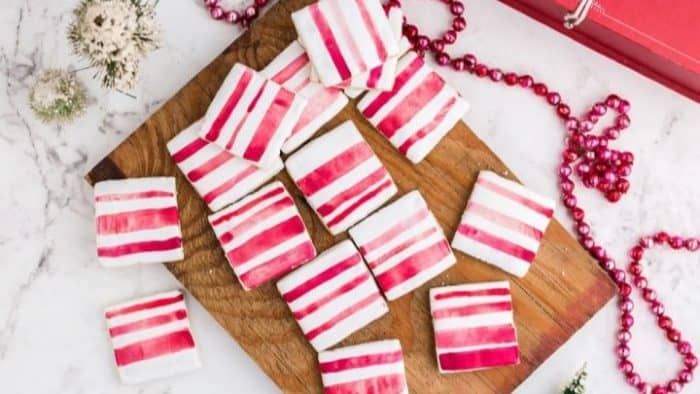 Infused with the cool zing of peppermint, these Christmas treats are a refreshing spin on the classic sugar cookie.