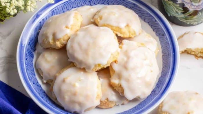 These soft, fruity cookies made of crushed pineapples and topped with icing are a nostalgic nod to the timeless recipes passed down through generations, embodying the comfort of home-baked goodness.