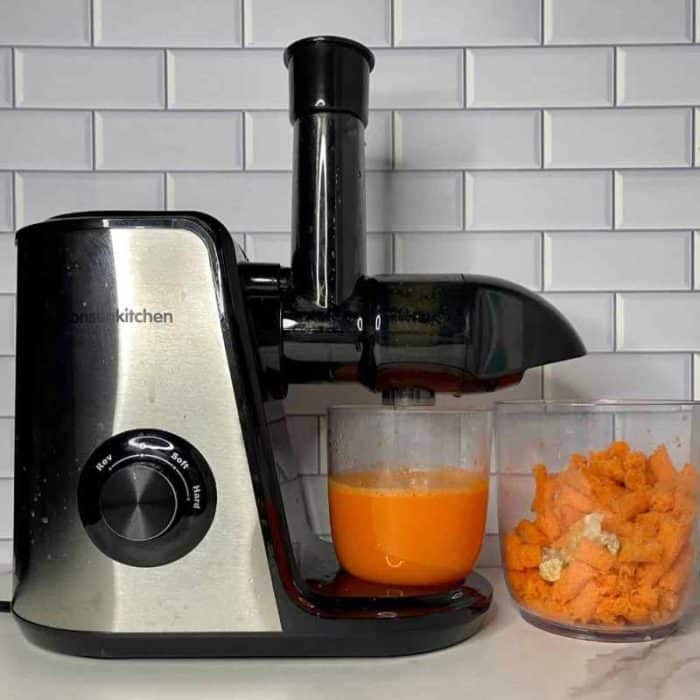 Vibrant, sweet, and slightly spicy, this detoxifying beverage stimulates digestion and bolsters the immune system with every sip of this carrot juice