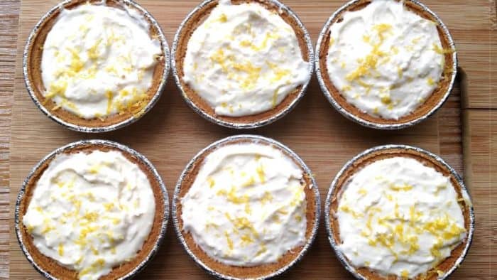 The creamy eggless lemon filling pairs exquisitely with the crumbly tart shell to achieve a harmony of sweet and tangy flavors