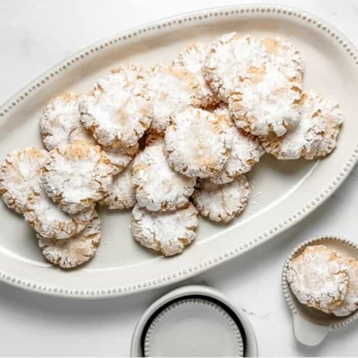 Almond lovers will fall head over heels for these amaretti cookies, which use almond flour and almond extract to offer a potent punch of almond flavor. 