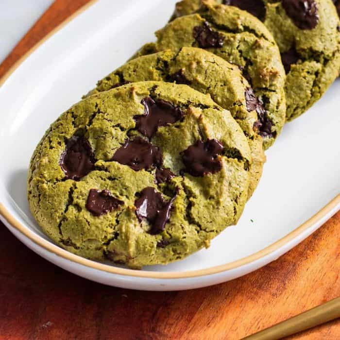 The earthy, grassy notes of matcha harmonize with cool mint and rich chocolate chips in this recipe.