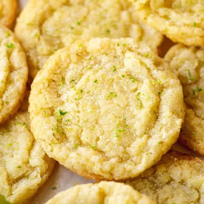 These key lime cookies are a sublime finish to any meal calling for tropical zest! They tantalize the palate with their lovely chewiness and their bright, vibrant citrus flavor.