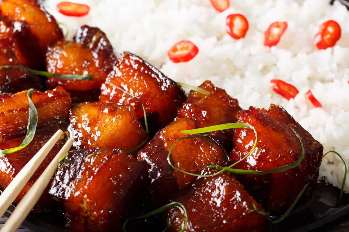 Buta kakuni is a Japanese braised pork dish