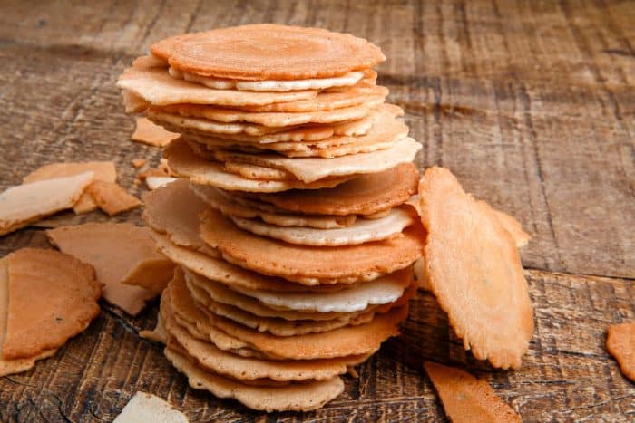 Traditional Japanese rice crackers