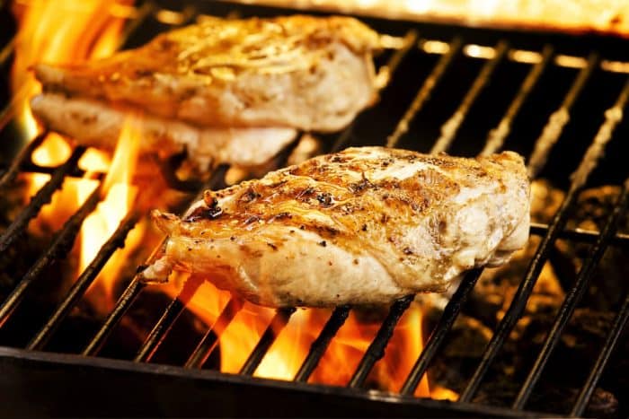 Grilled chicken breast is a lean, high-protein topping that can transform a salad into a filling meal. 