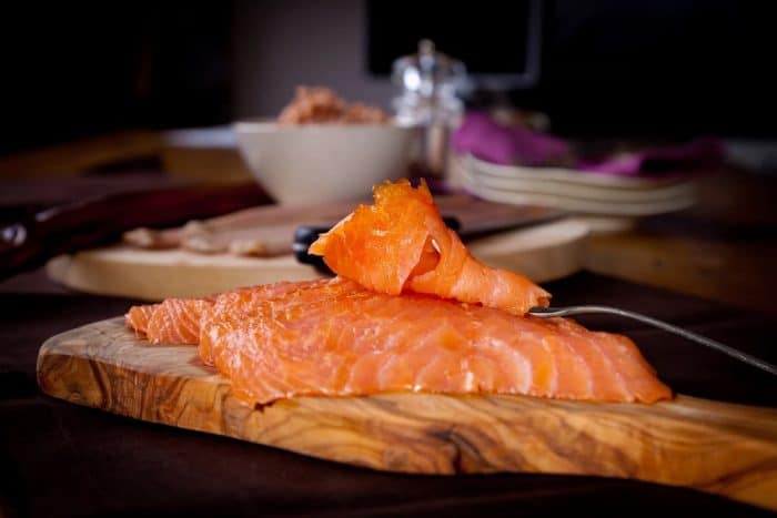 Smoked salmon’s distinctive, smoky taste, silky texture, and high protein content make it well suited for salads with a Nordic or Asian twist. 