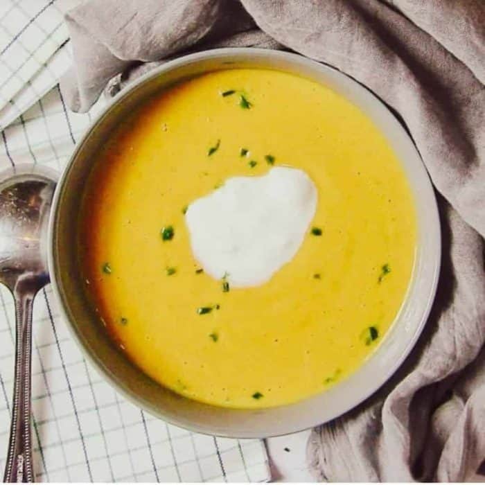 This soup combines the sweetness of carrots, the warmth of ginger, and the creaminess of coconut milk to create a comforting and healthful blend.