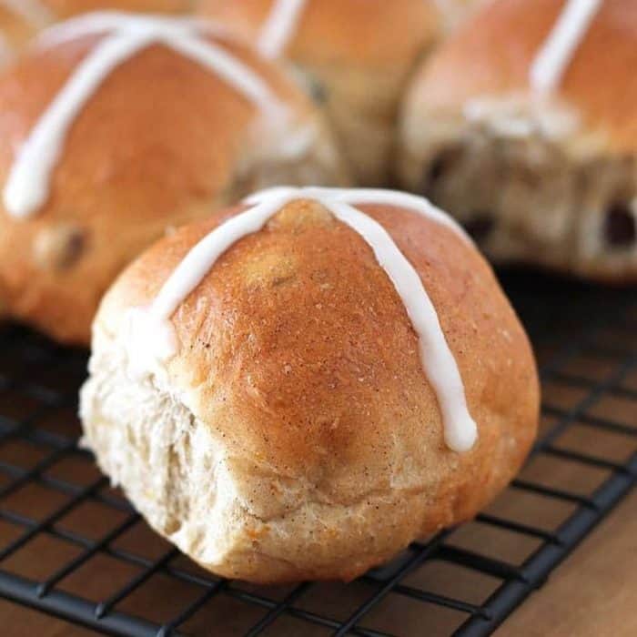 Vegan-friendly and utterly delicious, these vegan hot cross buns are brimming with spices and bursting with flavor.