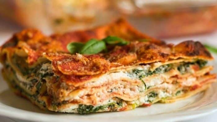 Layers of marinara, tender noodles, and creamy tofu-based ricotta come together in this dish, making it both hearty and healthy and ensuring that no one misses the dairy or meat in this family favorite.