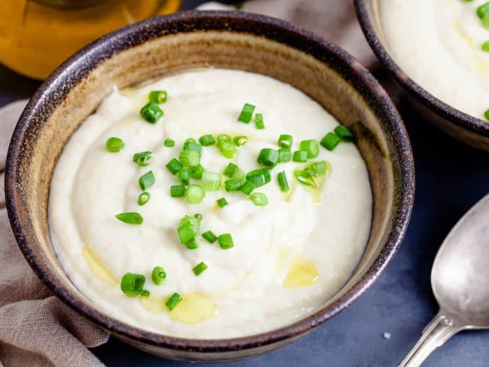 velvety smooth textures with this classic vichyssoise, a luxurious soup combines the comforting flavors of leeks and potatoes with a creamy twist
