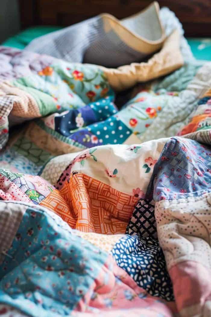 Piecing together fabric scraps — like those from childhood blankets or clothes — into a cozy quilt is a great project for teens learning to sew. Plus, it’s sure to make Mom cry instantly!
