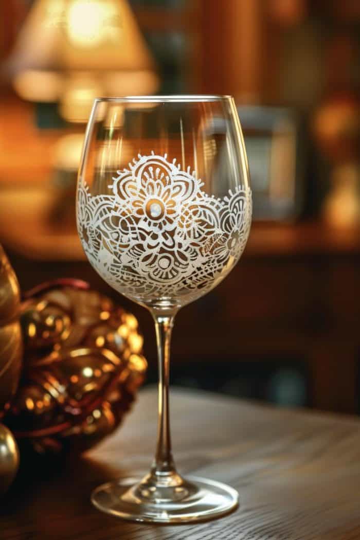 This design emulates the intricate beauty of antique lace, with delicate white patterns that mimic the fine threads of lacework against a contrasting background. 
