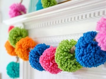 With bright orange, green, blue, and pink hues, it can liven up your space with a touch of handmade charm!