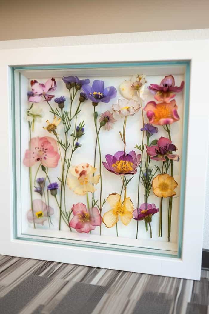 This artistic arrangement is perfect for wall decor serving as a conversation piece that offers a unique view of nature's artistry.