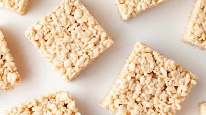 freshly baked rice krispie treats where this cardamom-forward blend is a great substitute for cinnamon