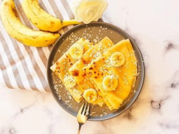 Delicate and light, these gluten-free cassava flour crepes offer a versatile canvas that can be livened up with your choice of classic and creative toppings for an elegant brunch or a light dessert. 