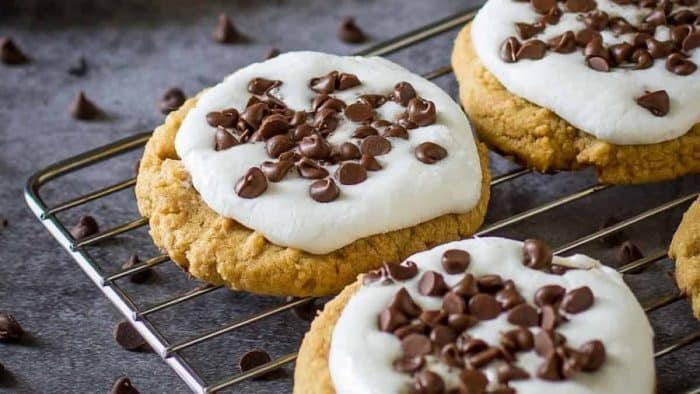 Dive into the gooey, melty goodness of cookies where the classic campfire s'mores get a delightful twist with the addition of peanut butter.