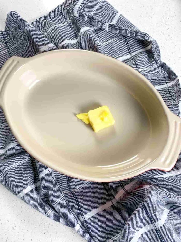 Greasing the Baking Dish
