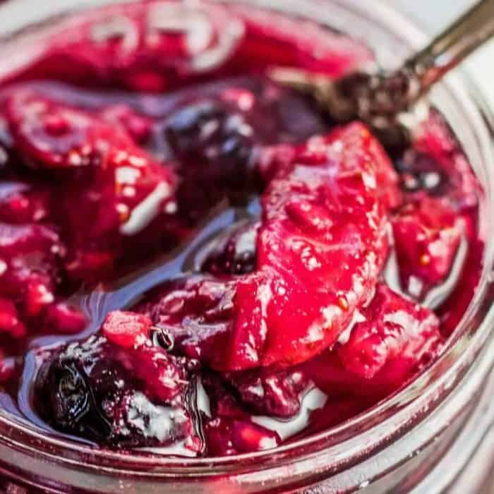 The roasting process intensifies the berries’ natural flavors and adds a concentrated sweetness in a jar