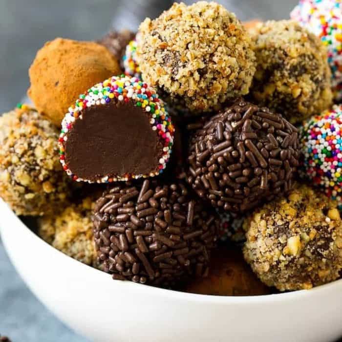 Each of these chocolate truffles melts in your mouth and offers pure chocolatey bliss!