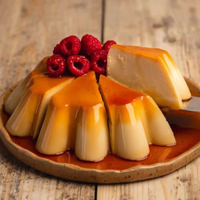 Using ingredients like condensed and evaporated coconut milk, cornstarch, vegan butter, and vegan cream cheese, this vegan flan captures the silky texture and rich flavor of the classic dessert with a plant-based twist.