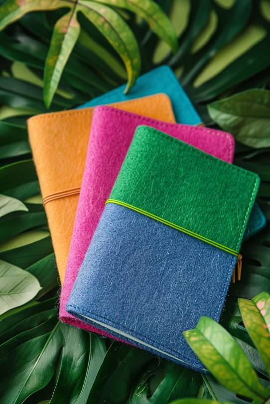 Design felt covers for notebooks and journals, which not only add a splash of color but also increase the item's longevity. 