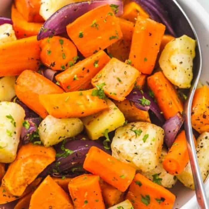 Root vegetables are packed with fiber and antioxidants, and they make for a hearty accompaniment to any steak too!