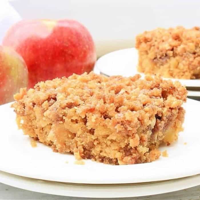 The combination of the tender apple cake base and the crunchy cinnamon-laced streusel make for an irresistible contrast that elevates this autumn-inspired treat! 