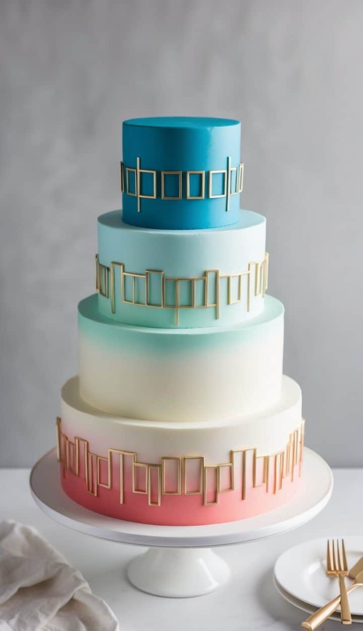 24 Ombré Cake Decorating Ideas: Beautiful Gradient Designs - The ...
