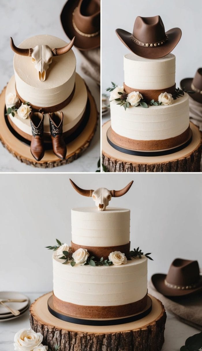 20 Western Cake Decorating Ideas for Rustic Parties - The Melrose Family