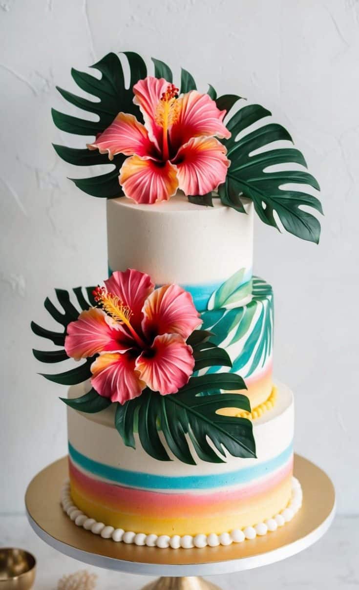 20 Tropical Cake Decorating Ideas Paradise On Your Table The Melrose