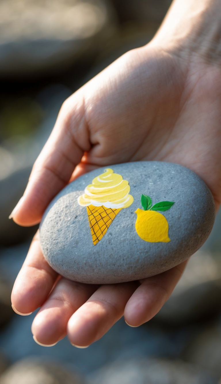 Ice Cream Rocks 47 Ice Cream Painted Rocks Ideas for Sweet Summer Crafting - The ...