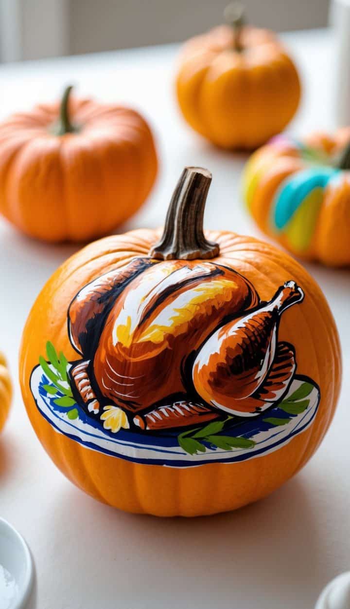 20 Thanksgiving Painted Pumpkin Ideas for Festive & Fun Fall Decor