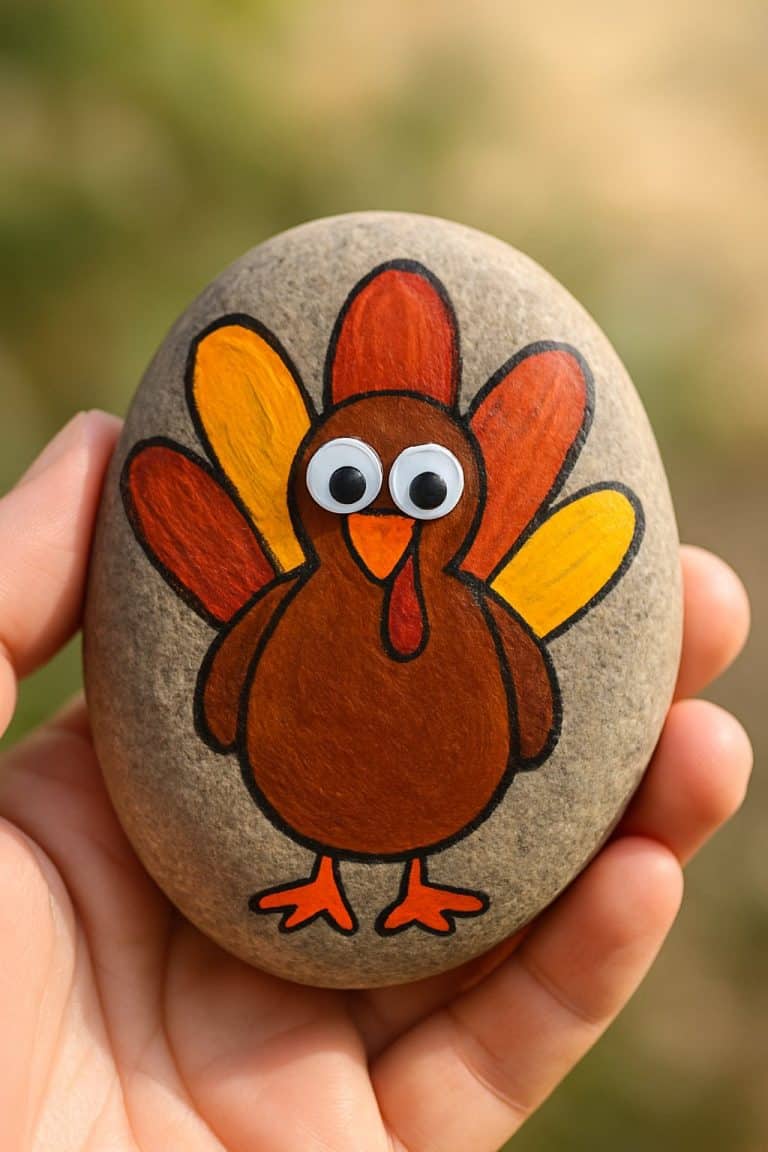 25 Turkey Painted Rocks Ideas for Festive Thanksgiving Crafts - The ...