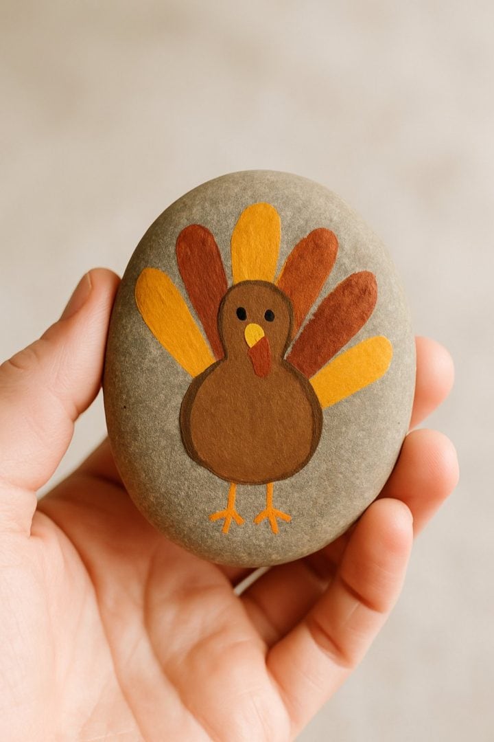 25 Turkey Painted Rocks Ideas for Festive Thanksgiving Crafts - The ...
