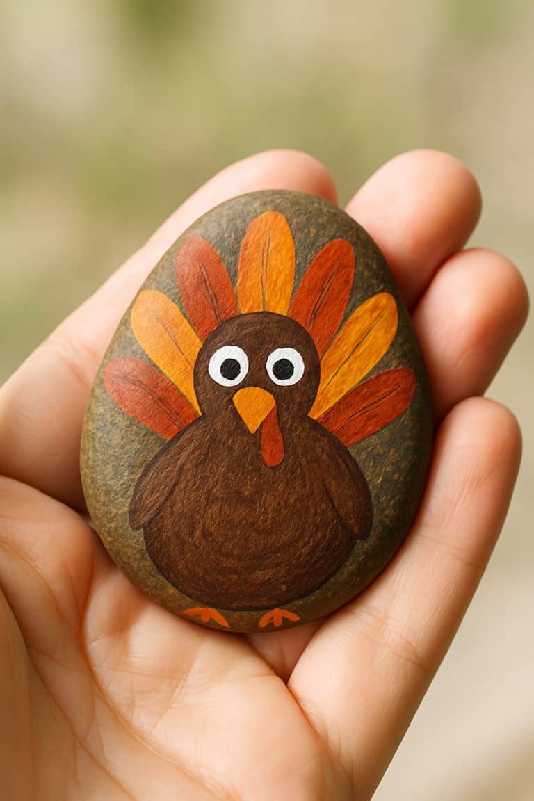 25 Turkey Painted Rocks Ideas for Festive Thanksgiving Crafts - The ...