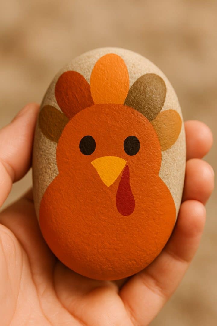 25 Turkey Painted Rocks Ideas for Festive Thanksgiving Crafts - The ...