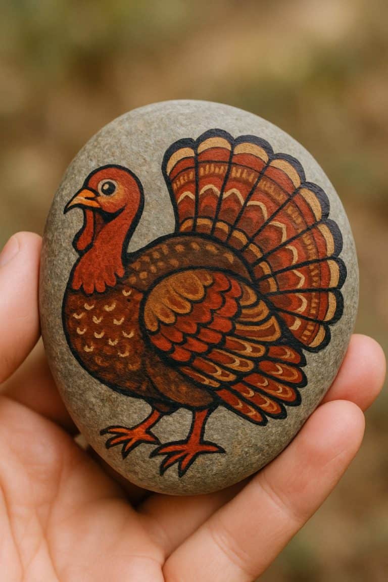 25 Turkey Painted Rocks Ideas for Festive Thanksgiving Crafts - The ...